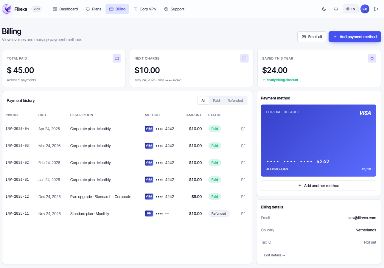 Client Portal — Billing